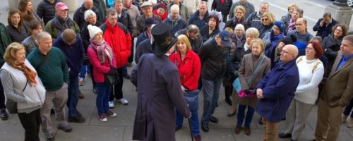 A tour group