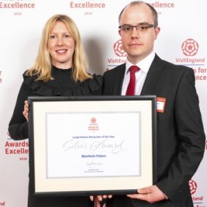 Blenheim Palace wins Silver for Large Attraction of the Year