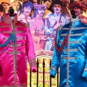 Sgt Pepper suits at The Beatles Story