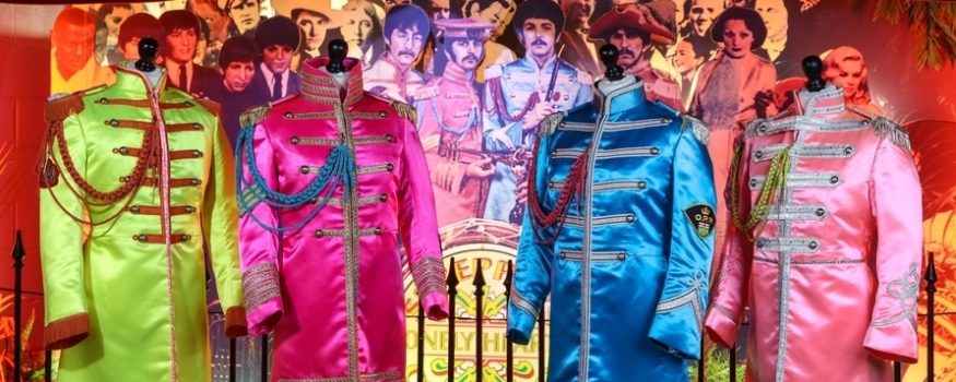 Sgt Pepper suits at The Beatles Story