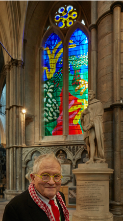 David Hockney and the Queen's Window at Westminster Abbey