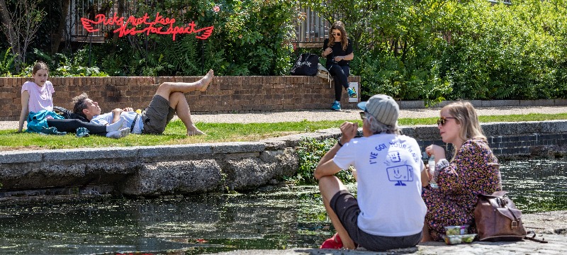 Kings Cross Canalside outdoors