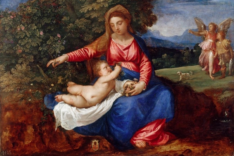 Madonna and Child with Tobias and the Angel, Titian