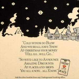 1980s poster 'Cold Winds Do Blow' by Brian Grimwood
