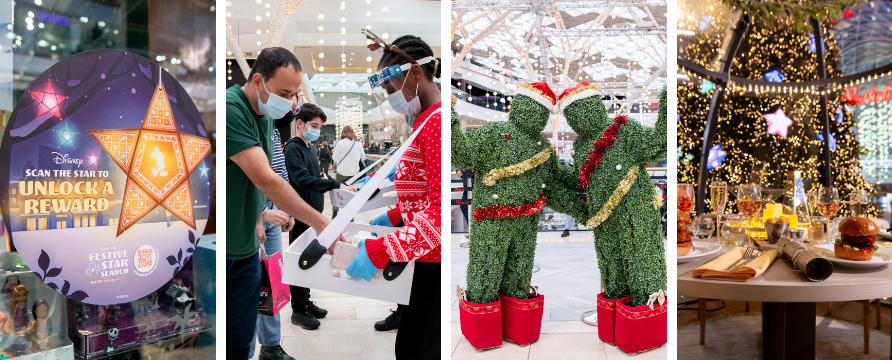 A festive display for Westfield London