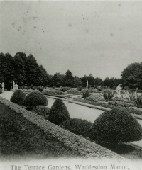 Archive image of the parterre, Waddesdon 