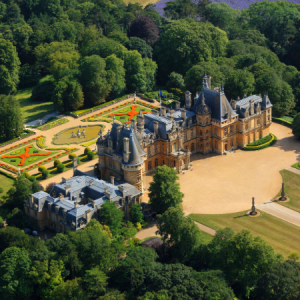 Waddesdon Manor aerial view