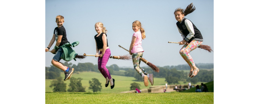Broomstick training at Alnwick Castle 