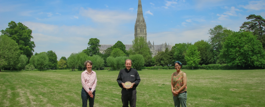 Salisbury Cathedral becomes the first cathedral in the country to receive an Eco-Church Gold award