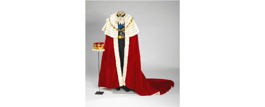 The Coronation Robe and Coronet worn by Prince Philip 