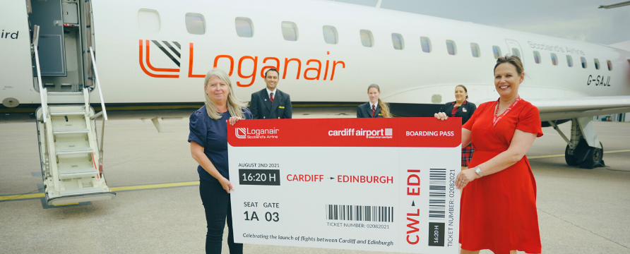 Loganair launches new direct link to capital cities of Scotland and Wales