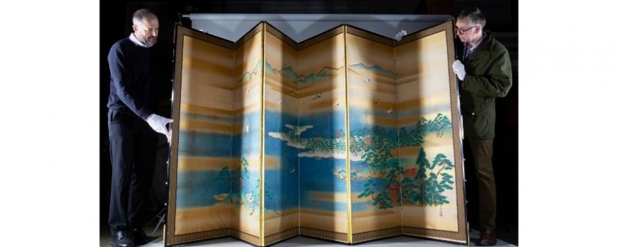 Japan Courts and Culture screen paintings