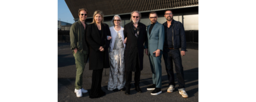 Anni-Frid Lyngstad, Björn Ulvaeus, Benny Andersson of ABBA joined by ABBA Voyage producers Svana Gisla and Ludvig Andersson, and Director Baillie Walsh