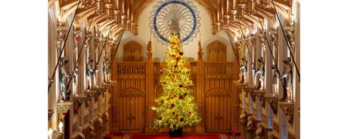 Windsor Castle Christmas Tree Display