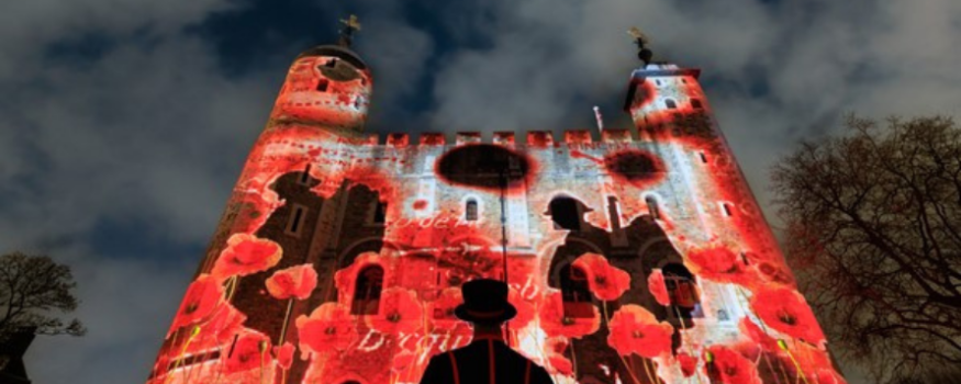 English Heritage Poppy Display