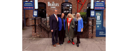 Antony Amos, Head of Business Development and Membership, UKinbound; Mary Chadwick, General Manager, The Beatles Story; Kim Johnson MP; Diane Glover, Marketing Manager, The Beatles Story.